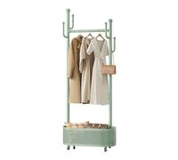 Ergocar Coat Stand. A jacket hat rack with a basket, multi -functional design. It can move stable at 360 °, suitable for placing in bed, living room and porch.