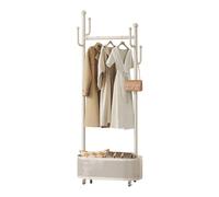 Ergocar Coat Stand. A jacket hat rack with a basket, multi -functional design. It can move stable at 360 °, suitable for placing in bed, living room and porch.