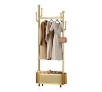 Ergocar Coat Stand. A jacket hat rack with a basket, multi -functional design. It can move stable at 360 °, suitable for placing in bed, living room and porch.