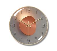 Ergocar Ergonomic Metal Wall Clocks - Silent & Non-ticking Art Deco Kitchen Living Room Office Bedroom Study Room Clocks