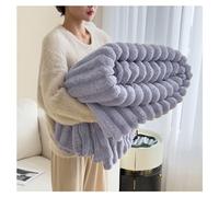 Ergocar Faux Rabbit fur Throw Blanket, Reversible Thickening Blanket, Soft Warm Throw Blankets, Elegant Cozy Throw Decorative Blanket, for Your Sofa, Bed, Armchair, Garden and More