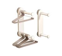 Ergocar Retractable Clothes Hanger Suction Cup Wall-Mounted Metal Clothes Hanger Portable Large Capacity Suitable For Entrance, Bedroom, Balcony, Bathroom
