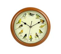 Ergocar Singing Bird Wall Clock Twelve Bird Singing Battery Powered (33.02 Cm) 13 Inches