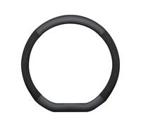 Ergocar Steering Wheel Cover Nappa Leather Ultra-Fine Fiber D-Type Durable, Non Slip, Comfortable Grip, Breathable, Men's And Women's Car Interior All Season Universal (15 Inches) 38 Cm