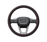 Ergocar Steering Wheel Cover Round Non-Slip Breathable Suede-Like Fabric-Comfortable To The Touch Pilling-Resistant Colorfast And Suitable For All Seasons