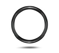 Ergocar Steering Wheel Cover, Round Shape Carbon Fiber Steering Wheel Cover Universal Standard-Size 36-39cm, Breathable Anti-slip Car Steering Wheel Cover Leather, for Fit Four Seasons