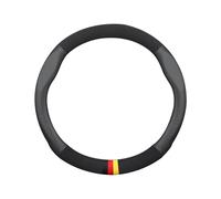 Ergocar Steering Wheel Covers, Round Ultra-Fine Fiber Leather Steering Wheel Cover With Breathable Holes, Sweat Absorbing And Anti Slip 38 Cm/15 Inch Male And Female Car Interior Accessories