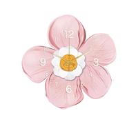 Ergocar Wall Clock, Art Deco Crystal Porcelain Flower Modern Wall Clock, Battery Powered Suitable For Living Room, Bedroom, Study, Office