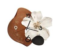 Ergocar Wall Clock, Art Deco Without Ticking Sounds Modern Crystal Porcelain Three-Dimensional Dial Suitable For Living Room, Bedroom, Study, Office Decoration