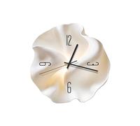 Ergocar Wall Clock, Art Deco Without Ticking Sounds Modern Crystal Porcelain Three-Dimensional Dial Suitable For Living Room, Bedroom, Study, Office Decoration