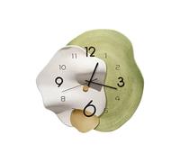 Ergocar Wall Clock, Art Deco Without Ticking Sounds Modern Crystal Porcelain Three-Dimensional Dial Suitable For Living Room, Bedroom, Study, Office Decoration