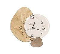 Ergocar Wall Clock, Creative Silent Modern Nordic -Style Crystalline Porcelain Battery Power Decoration School, Living Room, Kitchen, Office