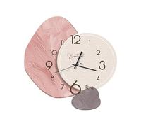 Ergocar Wall Clock, Creative Silent Modern Nordic -Style Crystalline Porcelain Battery Power Decoration School, Living Room, Kitchen, Office