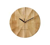 Ergocar Wall Clock, Modern Minimalist Design Wooden Wall Clock Quiet 30 Cm (11.81 Inches) All -Solid Wood Suitable For Living Room, Bedroom, Desktop Decoration, Elderly Gifts