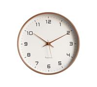 Ergocar Wall Clock, Modern Silent No Ticking Round Wooden Wall Clock Battery Powered Decorate Bedroom, Living Room, Entryway, Kitchen, Office