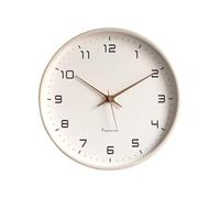 Ergocar Wall Clock, Modern Silent No Ticking Round Wooden Wall Clock Battery Powered Decorate Bedroom, Living Room, Entryway, Kitchen, Office