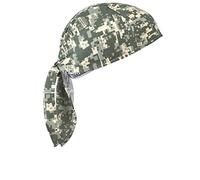 Ergodyne - 12478 Chill Its 6615 Dew Rag, Lined with Terry Cloth Sweatband, Sweat Wicking, Camo