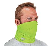 Ergodyne - 42127 Chill-Its 6487 Cooling Neck Gaiter, Multiple Ways to Wear Headband or Face Mask,Lime Hi-Vis Lime