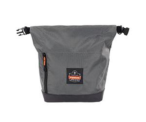 Ergodyne Arsenal 5186 Respirator Mask Storage Bag, Fits Half and Full Face Respirators, Adjustable Roll Top Closure,Gray
