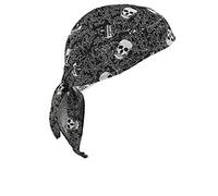 Ergodyne Chill-Its 6615 High-Performance Bandana Do Rag, Lined with Terry Cloth Sweatband, Moisture Wicking