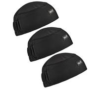 Ergodyne Chill Its 6630 Skull Cap, Lined with Terry Cloth Sweatband, Sweat Wicking, 3-Pack