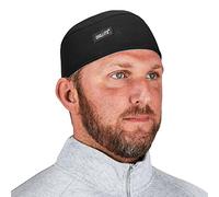 Ergodyne Chill Its 6630 Skull Cap, Lined with Terry Cloth Sweatband, Sweat Wicking, Black