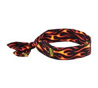 Ergodyne Chill Its 6700 Cooling Bandana, Lime, Evaporative Polymer Crystals For Cooling Relief, Tie For Adjustable Fit,