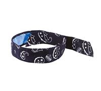 Ergodyne Chill Its 6705CT Cooling Bandana, Lined with Evaporative PVA Material for Fast Cooling Relief, Quick and Secure Fit