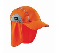 Ergodyne Baseball Cap Chill Its 6650 (EY6650OR) – Neck Shade, Sweat-Wicking, High Visibility Orange