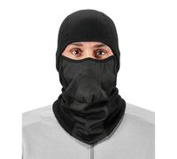 Ergodyne N-Ferno 6823 Balaclava Ski Mask, Wind-Resistant Face Mask, Hinged Design, Each, Black, One Size