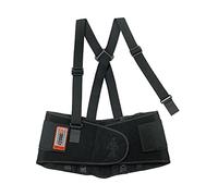 Ergodyne ProFlex 2000SF Back Support Brace, 8.5" Spandex, V-Shape Design and Patented Stays for Added Support, 3XL,Black