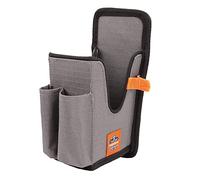 Ergodyne Squids 5541 Barcode Scanner Holster Pouch for Gun Grip Mobile Computers, Holder for Handheld Bar Code Scanners, Belt Clip Attachment Gray Large