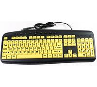 Ergoguys High Visibility Large Print Soft Touch Wired Keyboard