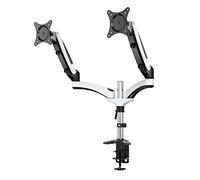 ERGOLEBEN GS230TK 2 Monitor Desk Mount with Extensions, 15-27 Inches, Gas Lift, Height-Adjustable, Swivelling, Tilting, VESA 75/100, up to 8 kg Monitor