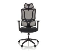 ERGOMY | Fabric / Mesh | Frame: White - Home Office Chair Black