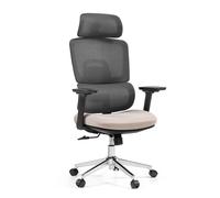 Ergomy Pro | Mesh / fabric - Professional Office Chair Dark grey / beige