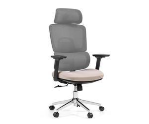 Ergomy Pro | Mesh / fabric - Professional Office Chair Grey/Beige