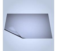 Ergon Games Silicone Battle Grid Mat - 24"x 36" Double-Sided Tabletop RPG Map - XL White Gaming Surface for D&D, Pathfinder - Foldable, Non-Slip, Dry/Wet Erase Dungeon Master Mat