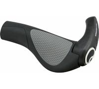 Ergon GP2 Grips - Black/Gray, Lock-On, Small - Hybrid Comfort Commuter Bike