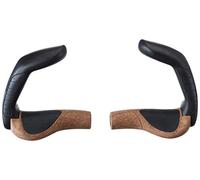 Ergon - GP5 Ergonomische Lock-on Fahrradgriffe mit extra-langem Bar-End | Regular kompatibel | Für Touring & Trekking Bikes | Large | Biokork