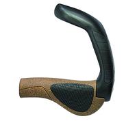 Ergon GP5-L BioKork Ergonomic Bicycle Handle Grips, Brown/Black