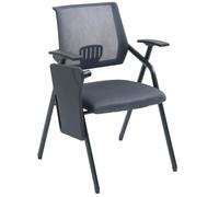 Ergon Mesh Office Chair with Foldable Desk & Cup Holder SpaceSaving Comfortable Chair for Home Office Conference Room Study and Small Spaces