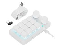 Ergonomic 12 Key Gaming Macros Keyboards With RGBs Lights Two Control Knobs & Wireds Connection