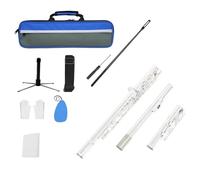 Ergonomic 16 Hole C Tone Closed Flute Professional Horizontal with Bag Cleaning Cloth Stick Easy to Use C Tone Closed