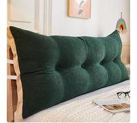 Ergonomic 180cm Bolster Headboard PillowLarge Reading Support & Back Rest Cushion with Removable Washable Cover for Ultimate Bed Sofa Chair Comfort