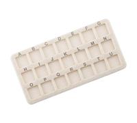 Ergonomic 21 Section Nonslip Crafting Mat Jewelry Creation Suitable for Bead Storage and Handmade Jewelry Projects Portable Bead Storage