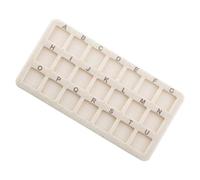 Ergonomic 21 Section Nonslip Crafting Mat Jewelry Creation Suitable for Bead Storage and Handmade Jewelry Projects Portable Bead Storage