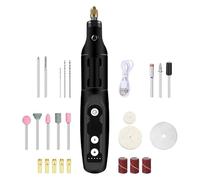 Ergonomic 3.7V 5 Speed Electric Grinding Tool Set with 24 Piece Accessory Set for Small Metal and Projects Multifunctional Grinder