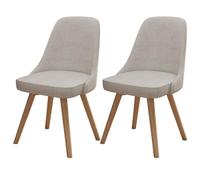 Ergonomic 360° Swivel Dining Chairs Modern Beige Leather Finish Stylish & Comfortable Perfect for Living Room Bedroom Office Set of 2