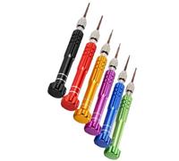 Ergonomic 6-Tool Anti-Fatigue Handle & Steel Construction for Computer Repair Thin Metal Screwdriver